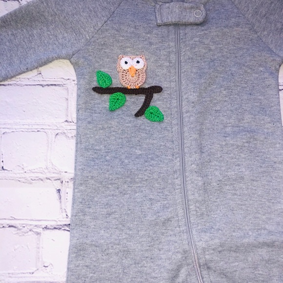 Unisex 9-12 month custom zipper footie - Picture 2 of 3